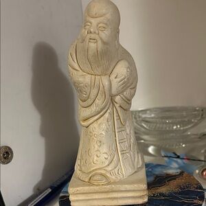 Serene Cream Sculpture - Home Art Piece